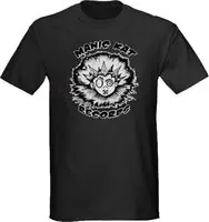 Manic Kat Records Punk Explosion Black Unisex Adult Short Sleeve TeeShirt (Medium) Fast Shipping