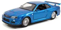 Viral 1:32 Ff - Brian's Nissan Skyline Gt-R (R34) Blue