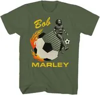 Bob Marley Soccer Tuff Going Tshirt Lg Zrbm0658a4 Factory Price