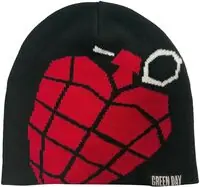 Modern Green Day American Idiot Gernade Beanie Osfa (Blk)