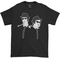 Direct From Factory Blues Brothers Silhouette T-Shirt Black Xl