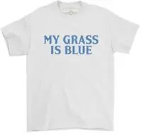 My Grass Is Blue Bluegrass T-Shirt White Xl Bulk Order