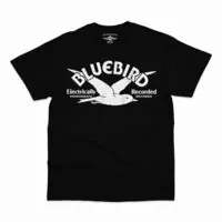 Fast Shipping Bluebird Records Logo T-Shirt Black Medium