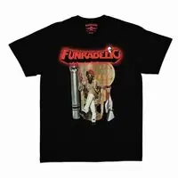 Handmade Funkadelic Uncle Jam Peacock Chair T-Shirt Black X