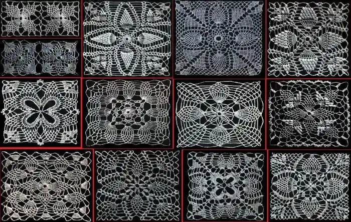 Crochet Runners, Bedspreads, Chair Covers, Arm Rests and More with Vintage Crochet Pineapple Squares Patterns Crochet Book New Release