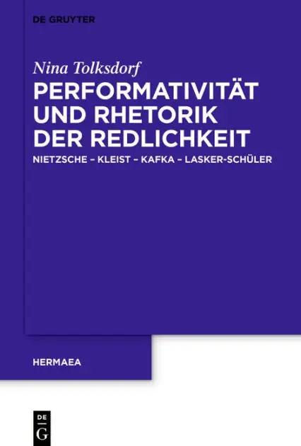 Performativität und Rhetorik der Redlichkeit: Nietzsche - Kleist - Kafka - Lasker-Schüler Direct From Factory