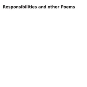 Hassle-Free Returns Responsibilities and Other Poems