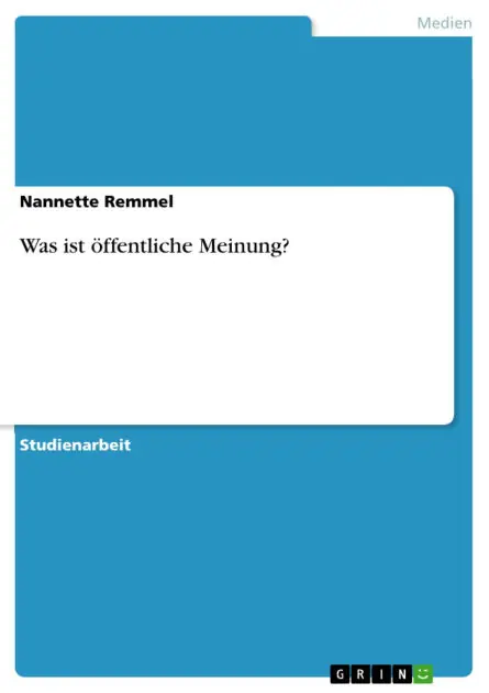Price Cut Was ist öffentliche Meinung?