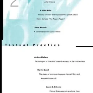 Textual Practice: Volume 9 Issue 2 Premium