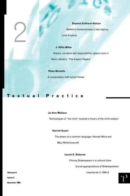 Textual Practice: Volume 9 Issue 2 Premium