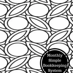 Discount Monthly Simple Bookkeeping System: Monthly Bookkeeping Log