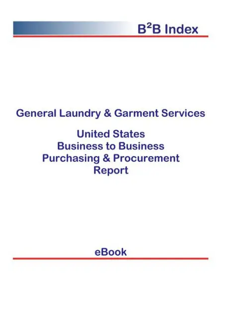 Price Drop General Laundry & Garment Services B2B United States