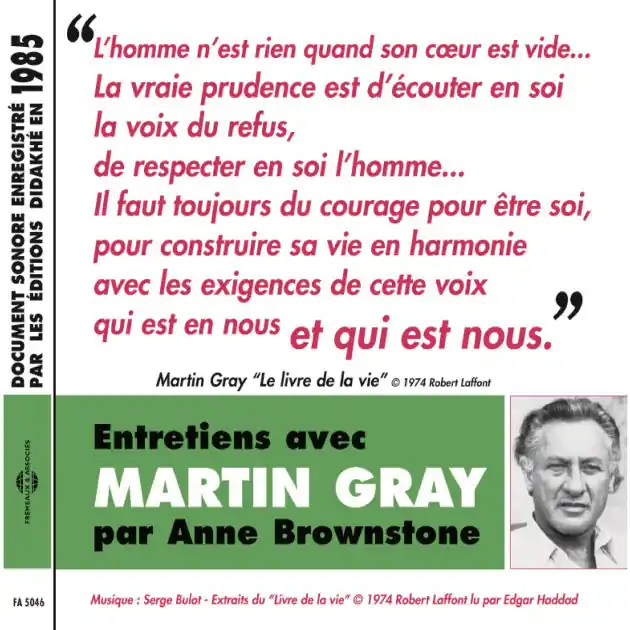 Entretiens avec Martin Gray. Le livre de la vie One Day Deal