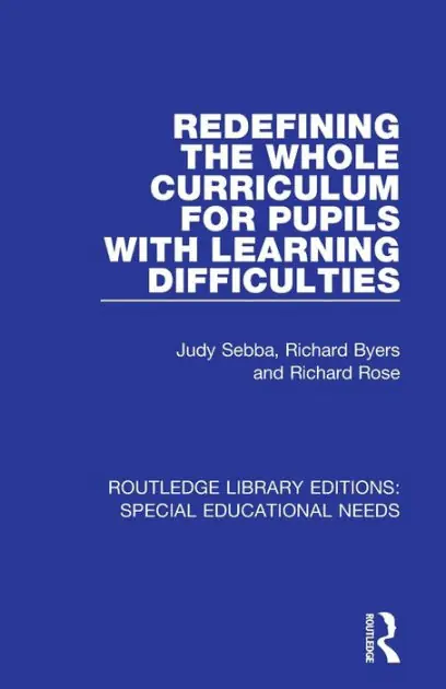 Redefining the Whole Curriculum for Pupils with Learning Difficulties Price Drop