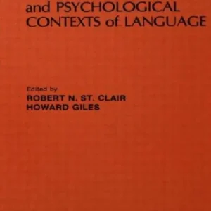 Special Offer The Social and Psychological Contexts of Language