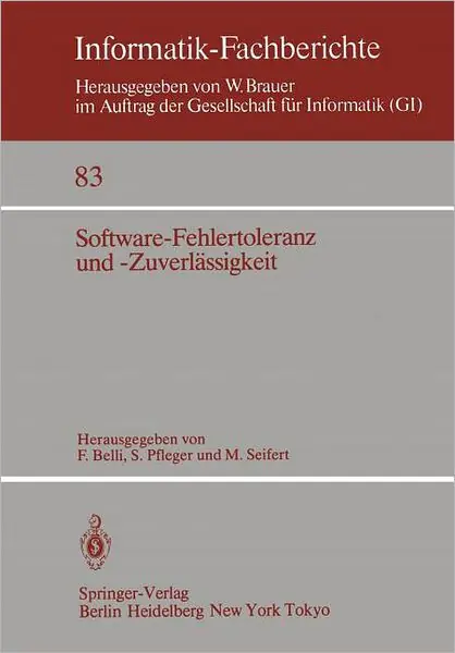 Software-Fehlertoleranz und -Zuverlässigkeit Crafted