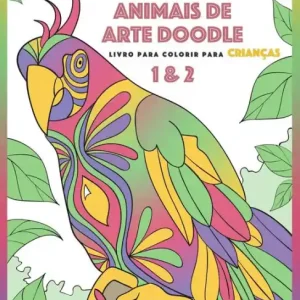 Livro para Colorir de Animais de Arte Doodle para Crianças 1 & 2 Super Sale
