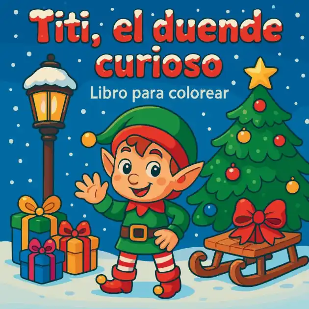Titi, el duende curioso - Libro para colorear Modern