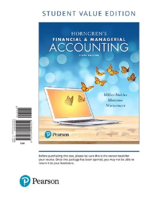 Horngren's Financial & Managerial Accounting, Student Value Edition + MyLab Accounting with Pearson eText / Edition 6 Popular