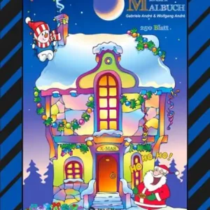 Direct From Factory X-MAS MEGA MALBUCH - 250 WEIHNACHTLICHE MOTIVE - WEIHNACHTSMANN - TIERE - SCHNEEMANN - CHRISTBAUM - SCHLITTEN: MERRY CHRISTMAS