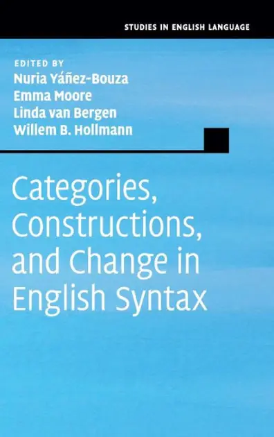 Free Shipping Categories, Constructions, and Change in English Syntax