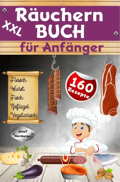 Luxury XXL Räuchern Buch für Anfänger: 160 Rezepte für Kalträuchern, Warmräuchern & Heißräuchern Fleisch, Wurst, Geflügel, Fisch & fleischlose Alternativen haltbar machen & genießen