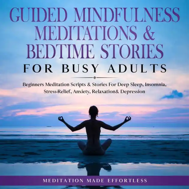 Professional Grade Guided Mindfulness Meditations & Bedtime Stories for Busy Adults: Beginners Meditation Scripts & Stories For Deep Sleep, Insomnia, Stress-Relief, Anxiety, Relaxation& Depression