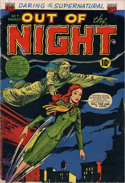 Vintage Horror Comics: Out of the Night: No. 7 Circa 1952: The Miraculous Lamp While Supplies Last