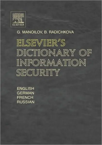 No Minimum Order Elsevier's Dictionary of Information Security