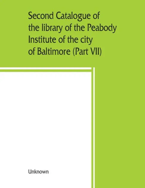 Second catalogue of the library of the Peabody Institute of the city of Baltimore, including the additions made since 1882 (Part VII) S-T Crafted