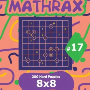 Fan Favorite Sudoku Mathrax - 200 Hard Puzzles 8x8 (Volume 17)