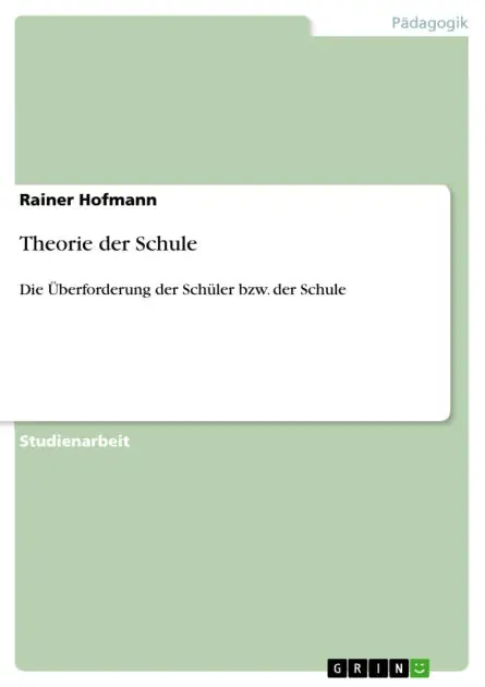 Next Day Delivery Theorie der Schule: Die Überforderung der Schüler bzw. der Schule