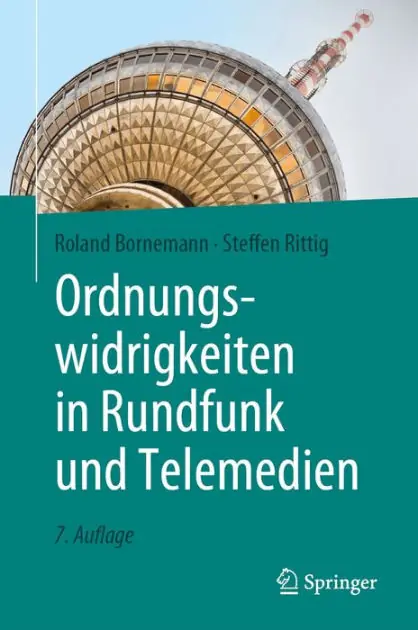 Ordnungswidrigkeiten in Rundfunk und Telemedien Fresh Stock