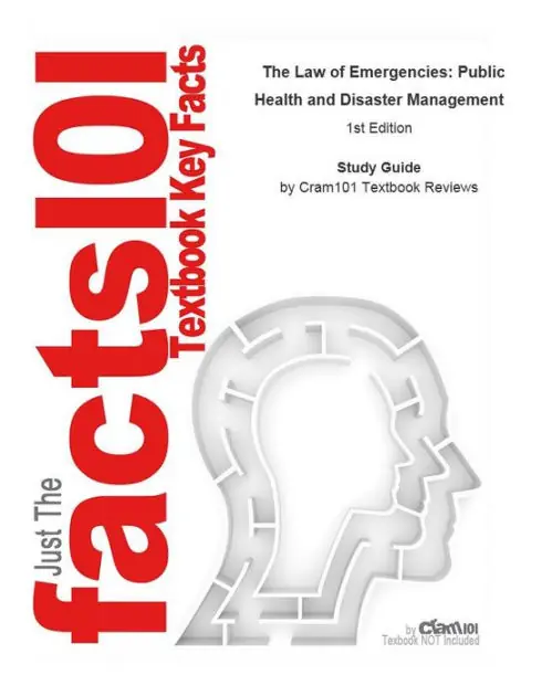Flash Sale The Law of Emergencies, Public Health and Disaster Management: Law, Legal ethics