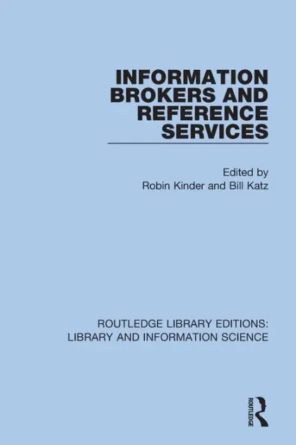 Information Brokers and Reference Services New Release