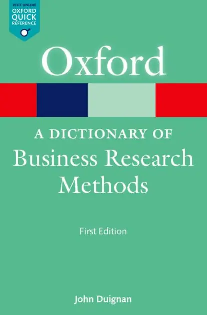 Hot Picks A Dictionary of Business Research Methods