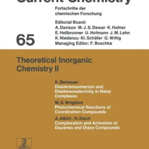 Theoretical Inorganic Chemistry II Affordable