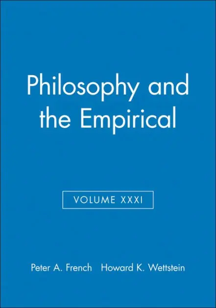 Philosophy and the Empirical, Volume XXXI Premium
