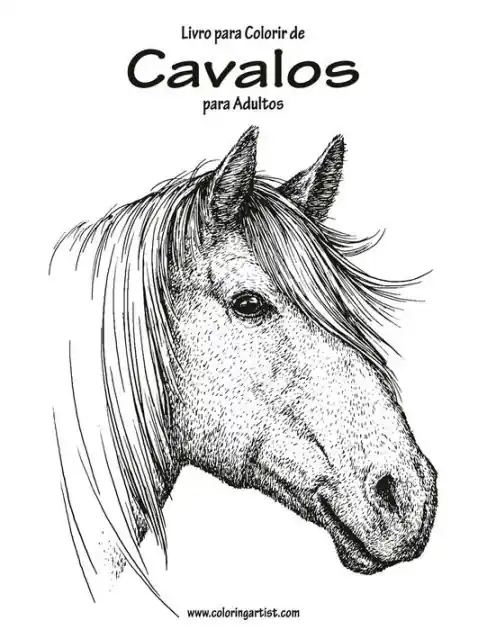 Livro para Colorir de Cavalos para Adultos 1 Same Day Shipping