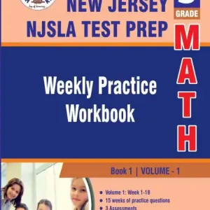 New Jersey Student Learning Assessments (NJSLA) Test Prep: 3rd Grade Math : Weekly Practice Workbook Volume 1: Save Now
