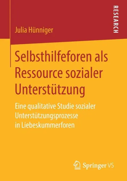 Selbsthilfeforen als Ressource sozialer Unterst�tzung: Eine qualitative Studie sozialer Unterst�tzungsprozesse in Liebeskummerforen Original