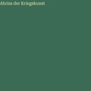 Abriss der Kriegskunst Super Sale