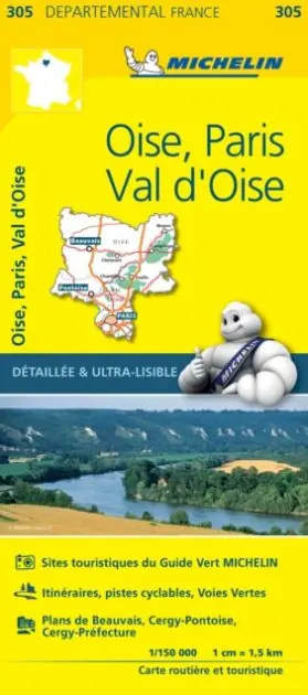 Buy Today Oise, Paris, Val-d'Oise - Michelin Local Map 305: Map