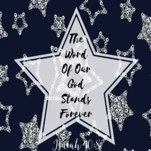The word of our God stands forever: Bible Verse Quote Cover Composition Notebook Portable Weekend Sale