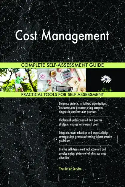 Cost Management Complete Self-Assessment Guide Markdown
