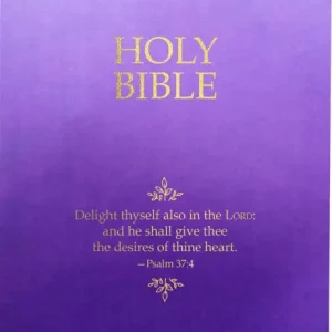 KJV Holy Bible, Delight Yourself In The Lord Life Verse Edition, Large Print, Royal Purple Ultrasoft: (Red Letter) Final Sale