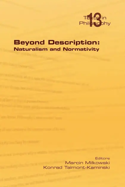 Beyond Description: Naturalism and Normativity Sale
