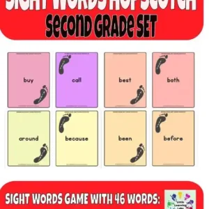 Limited Time Sight Words Hopscotch Second Grade Set