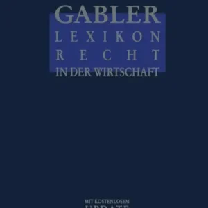 Gabler Lexikon Recht in der Wirtschaft Professional Grade
