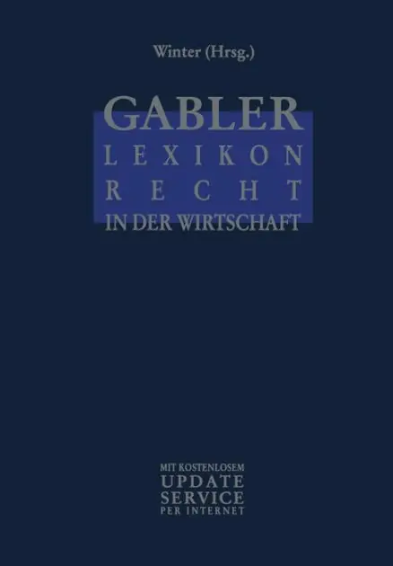Gabler Lexikon Recht in der Wirtschaft Professional Grade